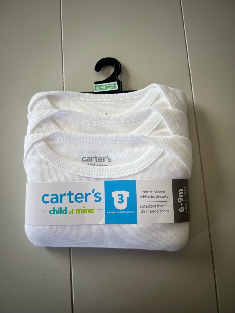 Carters baby bodysuit pack of 3 NWT